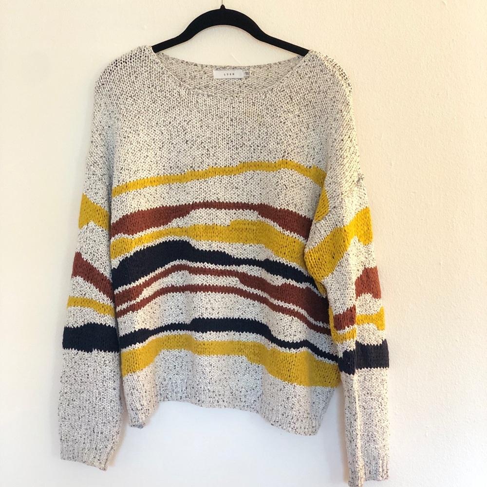 Lush Size M Striped Sweater